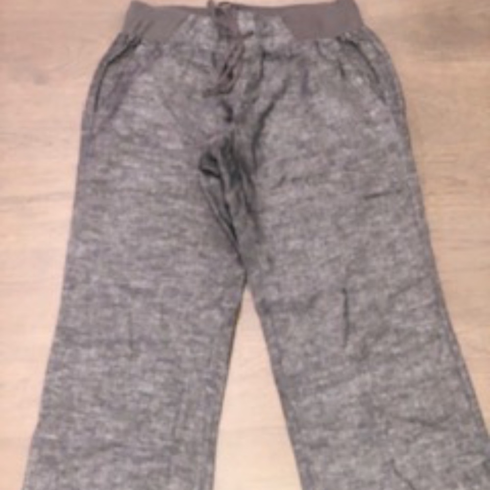 Grey Long Stretchy Business Casual Pants Wide Leg